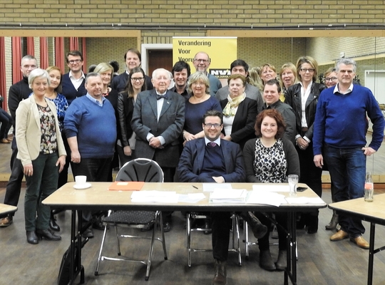 foto van nieuw bestuur N-VA Wilrijk 2016